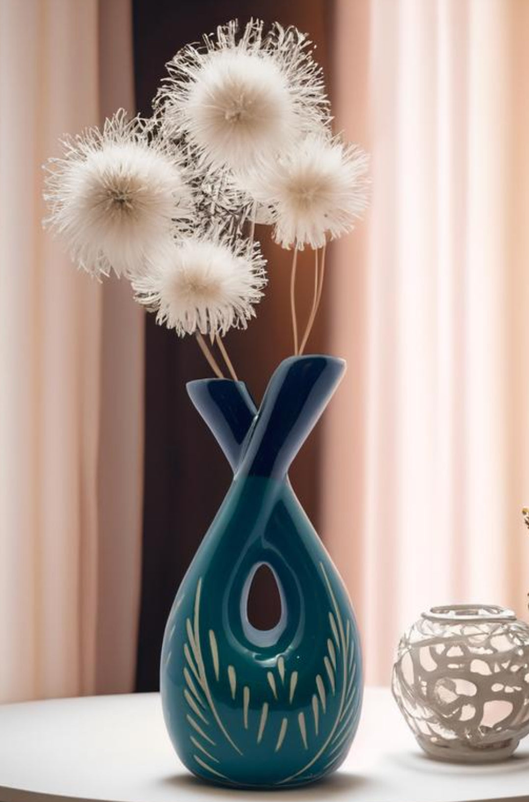 Home Decor Designer Bottle Shape Ceramic Flower Vase for Home Decor , Office , Kitchen , Dining , Study Table and Gifting | Used as showpiece and decorative item